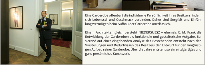 Architektur-Architekt-Garderobe-Bernhard-Niedersue&szlig;-Niedersuesz-Geschmack-Persoenlichkeit-Stil-Beduerfnisse-Kunstwerk